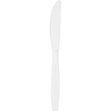 TOUCH OF COLOR Clear Plastic Knives, 7.5", 288PK 010571